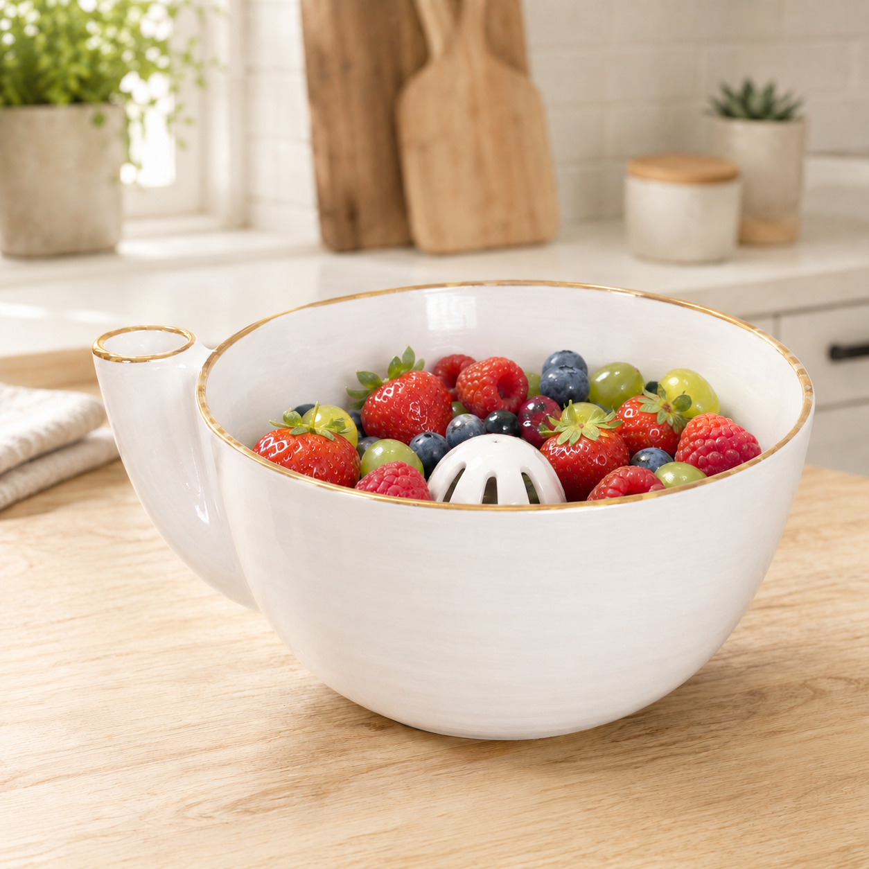 Berry Bowl | Vortex Fruit Washing Bowl | 7 Colors | Kitchen